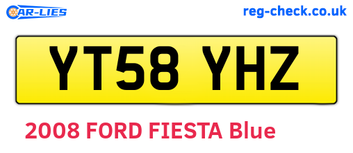 YT58YHZ are the vehicle registration plates.