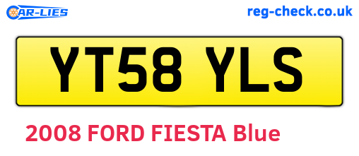 YT58YLS are the vehicle registration plates.