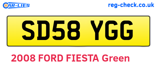 SD58YGG are the vehicle registration plates.