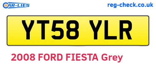YT58YLR are the vehicle registration plates.