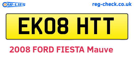 EK08HTT are the vehicle registration plates.