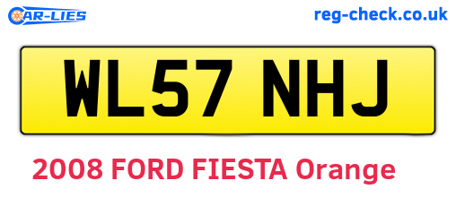 WL57NHJ are the vehicle registration plates.