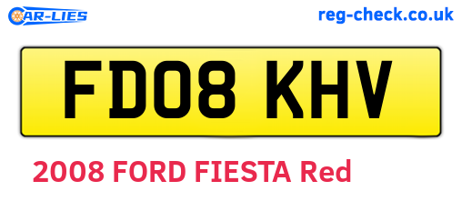 FD08KHV are the vehicle registration plates.