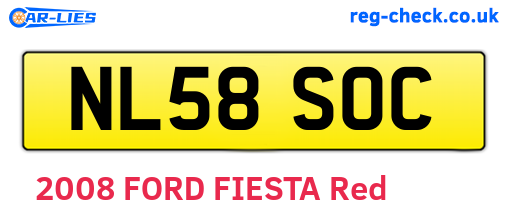 NL58SOC are the vehicle registration plates.