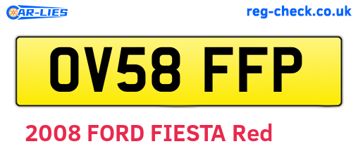 OV58FFP are the vehicle registration plates.