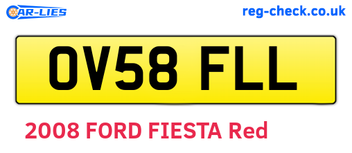 OV58FLL are the vehicle registration plates.