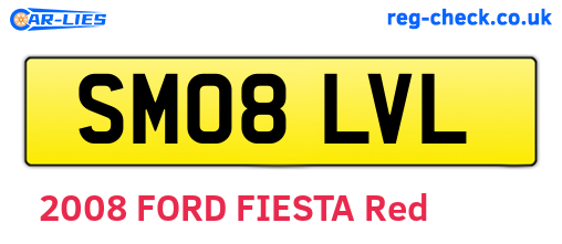 SM08LVL are the vehicle registration plates.