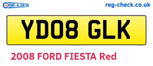 YD08GLK are the vehicle registration plates.