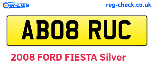 AB08RUC are the vehicle registration plates.