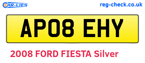 AP08EHY are the vehicle registration plates.