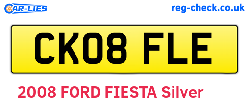 CK08FLE are the vehicle registration plates.