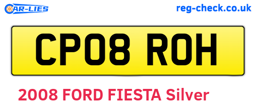 CP08ROH are the vehicle registration plates.
