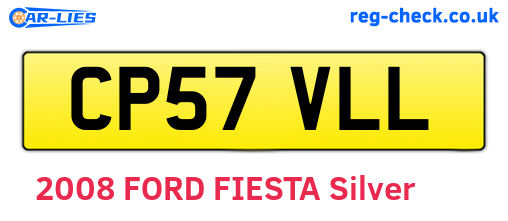 CP57VLL are the vehicle registration plates.