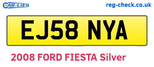 EJ58NYA are the vehicle registration plates.