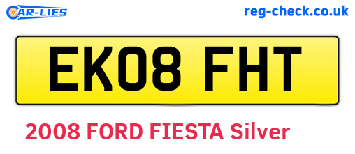 EK08FHT are the vehicle registration plates.