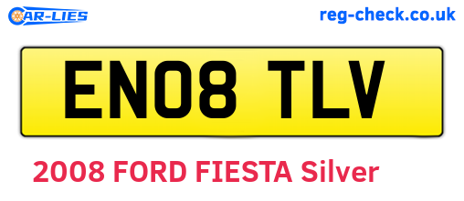 EN08TLV are the vehicle registration plates.