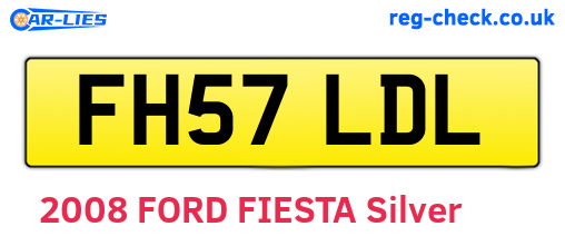 FH57LDL are the vehicle registration plates.