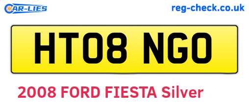 HT08NGO are the vehicle registration plates.