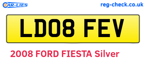 LD08FEV are the vehicle registration plates.