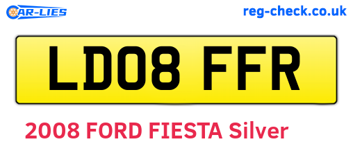 LD08FFR are the vehicle registration plates.