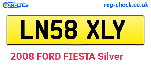 LN58XLY are the vehicle registration plates.