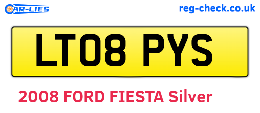 LT08PYS are the vehicle registration plates.