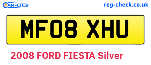 MF08XHU are the vehicle registration plates.