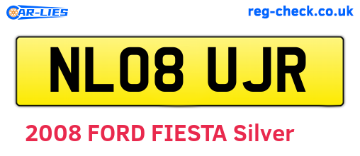 NL08UJR are the vehicle registration plates.