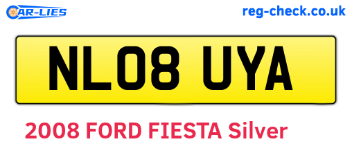 NL08UYA are the vehicle registration plates.