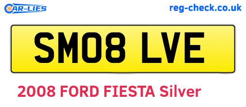 SM08LVE are the vehicle registration plates.