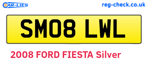 SM08LWL are the vehicle registration plates.