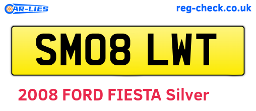 SM08LWT are the vehicle registration plates.