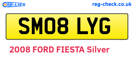 SM08LYG are the vehicle registration plates.