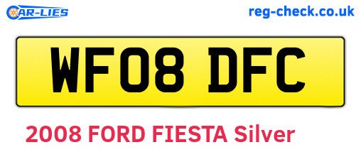 WF08DFC are the vehicle registration plates.