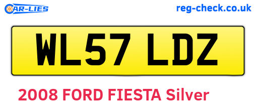 WL57LDZ are the vehicle registration plates.