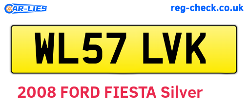 WL57LVK are the vehicle registration plates.