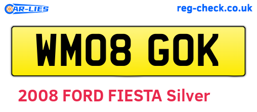 WM08GOK are the vehicle registration plates.