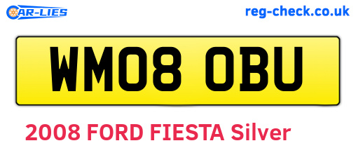WM08OBU are the vehicle registration plates.