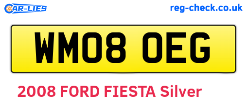 WM08OEG are the vehicle registration plates.