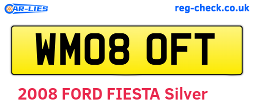 WM08OFT are the vehicle registration plates.