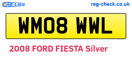 WM08WWL are the vehicle registration plates.