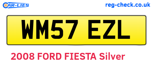 WM57EZL are the vehicle registration plates.