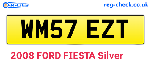 WM57EZT are the vehicle registration plates.