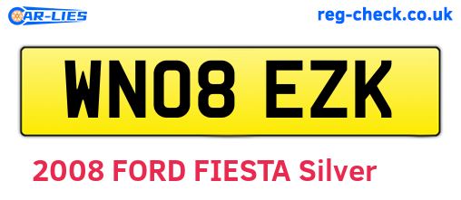 WN08EZK are the vehicle registration plates.