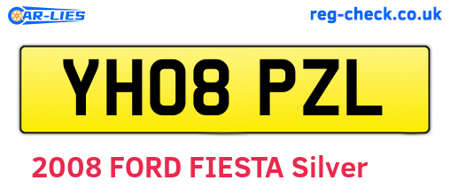 YH08PZL are the vehicle registration plates.