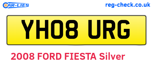 YH08URG are the vehicle registration plates.