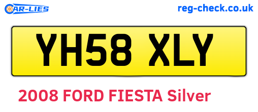 YH58XLY are the vehicle registration plates.