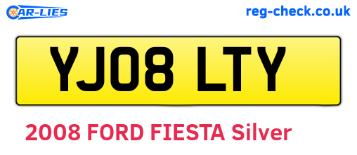YJ08LTY are the vehicle registration plates.