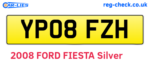 YP08FZH are the vehicle registration plates.