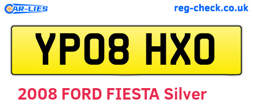 YP08HXO are the vehicle registration plates.
